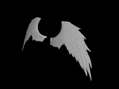 wings angel 3D model