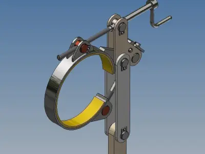 Band brake 250 mm diameter 3D model by domeniutony2