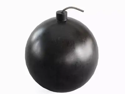 Bomb 01 Low-poly 3D model