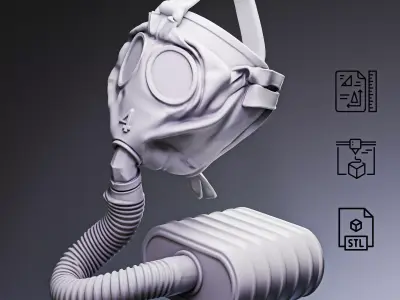 WWI Gas Mask SBR RoZ 3D print model
