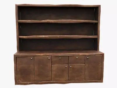 Medieval Cabinet Low-poly 3D model