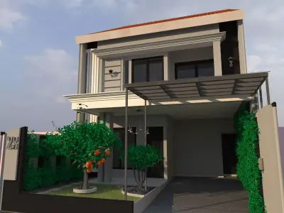 Private House 3D model 4
