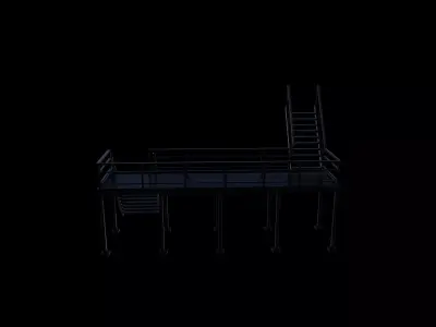 Industrial Staircases 3D model