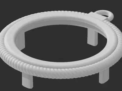 Full sovereign gold bezel mount  3D print model