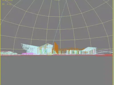 Museum Building 3D model