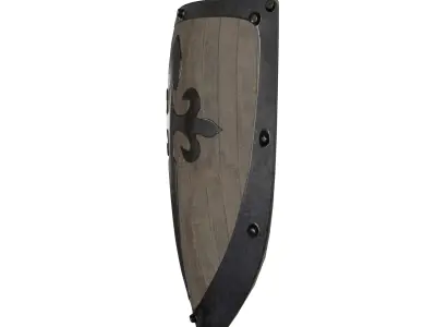 Crusader Shield Low-poly 3D model buy