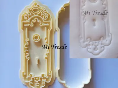 antique lock and clock set cutter and marker 3D model