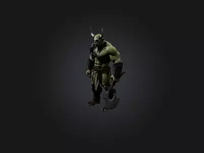 Realistic Orc Model Low-poly 3D model