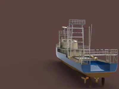Nave Ricerca Free 3D model