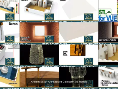 Ancient Egypt Architecture Collection 3D Model Pack