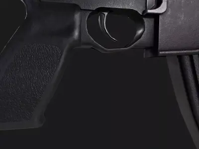 SIG MPX Submachine Gun Low-poly 3D model