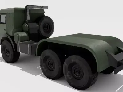 KAMAZ ATZ-9 Russian Low-poly 3D model