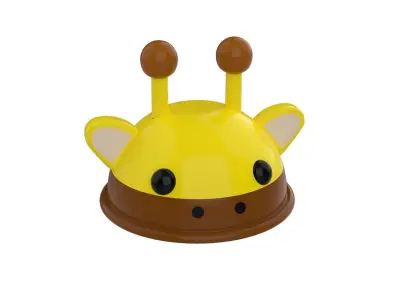 Giraffe Hat Cute Low-poly 3D model