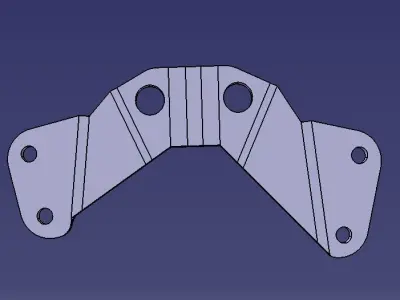 GE jet engine bracket 2 Free 3D model purchase