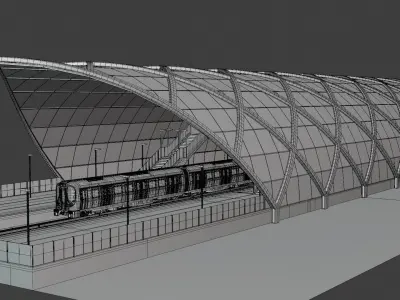 London metro station 3D model