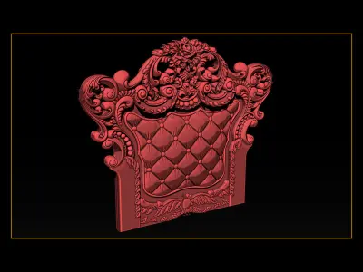 Furniture  wood carving file stl OBJ and ZTL for CNC 3D print model purchase