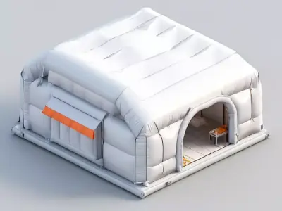 Inflatable Shelter Tent 3D Model Low-poly 3D model