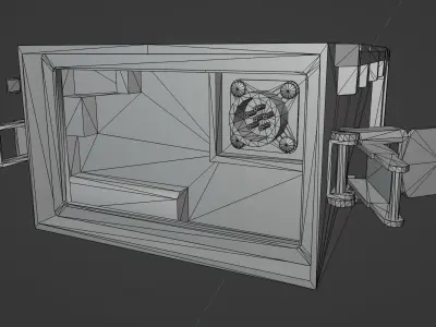 KY-57   VINSON Voice encryption unit Low-poly 3D model
