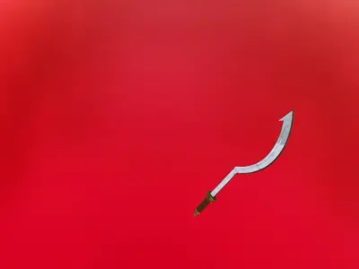 Egaption sword Low-poly 3D model