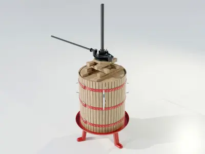 Wine Press 3D model