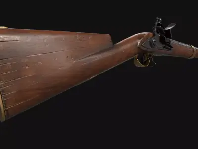 Charleville 1776 Low-poly 3D model