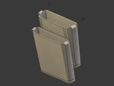 Small Office Items Collection Low-poly 3D model