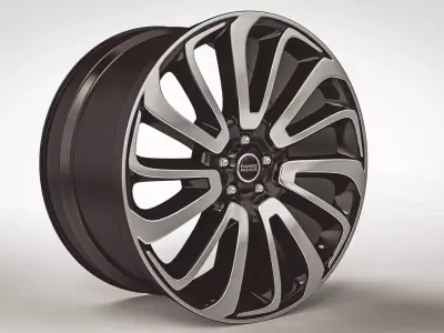 Range Rover Turbine Alloy Rim 3D model