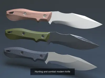 Hunting and combat modern knife and axe pack x2