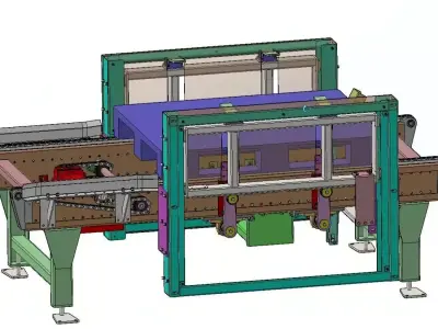 Automated Palletizer for Wood Pallet Lines 3D model
