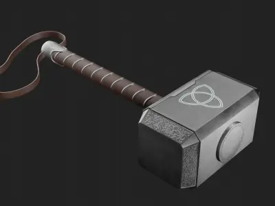 Mjollnir The Hammer of Thor 3D model
