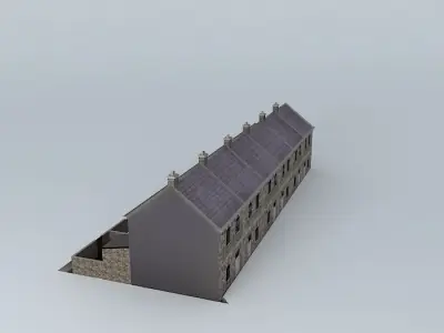 Eco Rail Cottages No 2 Dummy Old Steam Days.. Free 3D model
