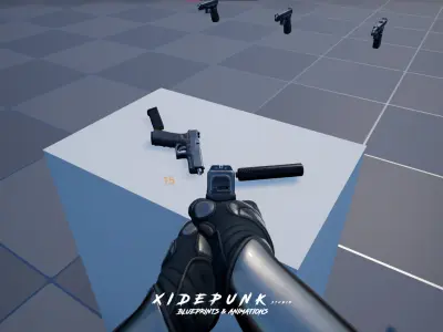 First Person Pistol Animations 3D model