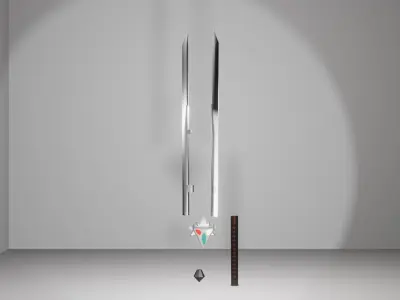 Ninja sword Free 3D model