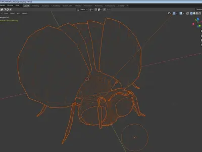 ladybug glow in Low-poly 3D model