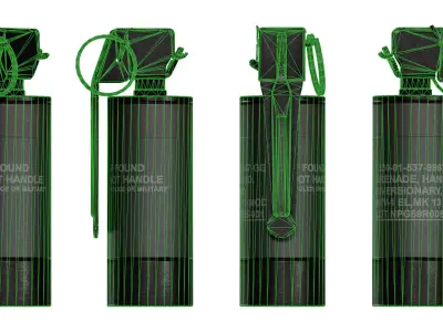 FREE NICO BTV 1 FLASH BANG GRENADE Free low-poly 3D model