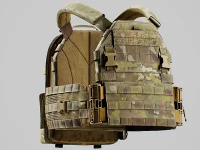 TYR Tactical PICO DSX Assaulter Plate Carrier V4 Low-poly 3D model
