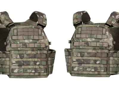 WARRIOR ASSAULT DCS PLATE CARRIER VEST V1 Low-poly 3D model