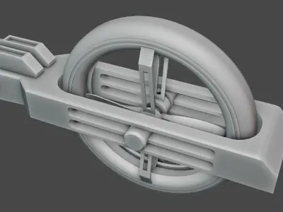 Drone UAV cambat model Low-poly 3D model
