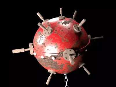 Deep-sea mine 3D model