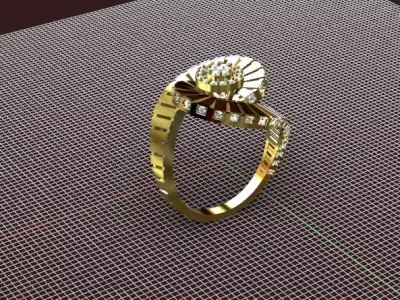 antique ring  3D print model