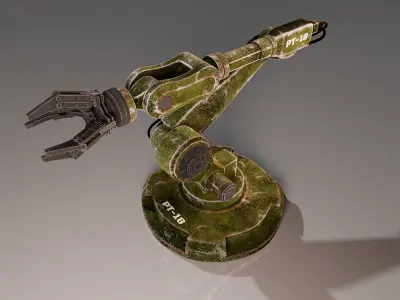 Robot arm Low-poly 3D model purchase