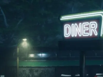 Modular Diner Pack Low-poly 3D model