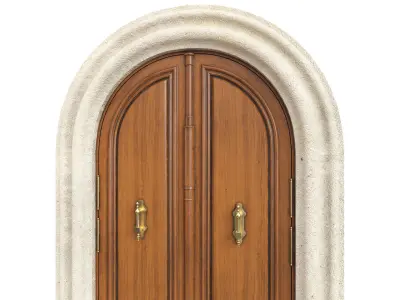  Entrance classic door 129 3D model