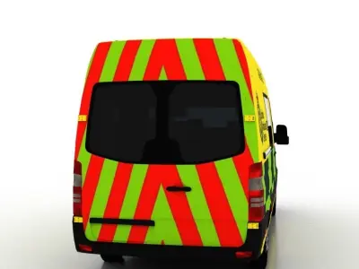 Mercedes Benz Sprinter L2H2 2015 England Ambulance EU 3D model