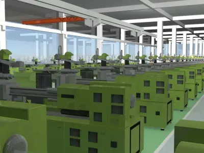 factory workshop 3D model
