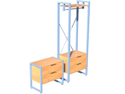 Industrial furniture and barbecues  50 projects 3D model