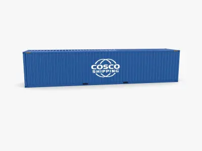 40ft Shipping Container Containerships v1 3D model