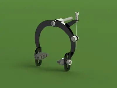 Shoe Brake Mechanism Free 3D model