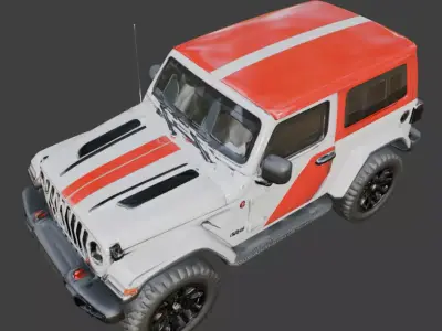 Off-Road Adventure Jeep 3D Model V01 Low-poly 3D model