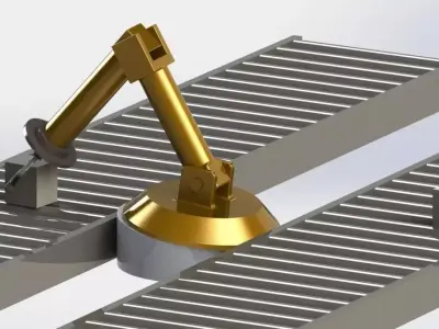 Basic conveyor assembly Free 3D model